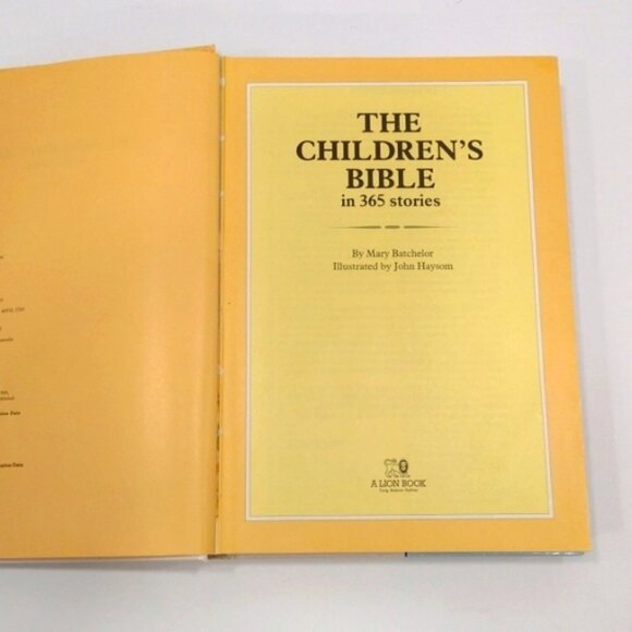 Vintage Hardcover Illustrated Book The Children's Bible in 365 Stories 1988 - Picture 4 of 9